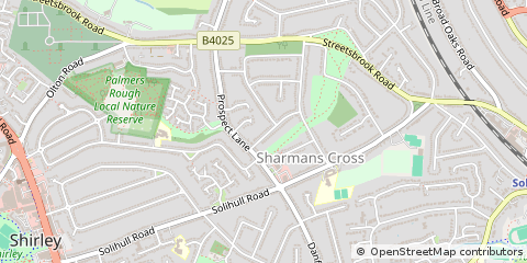 Map of Solihull