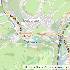 Map of Oldham, Lancashire