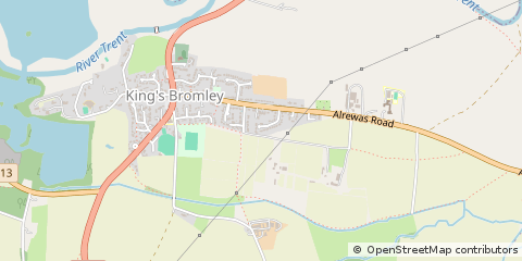 Map of Burton-on-Trent, Derbyshire