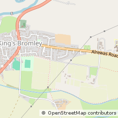 Map of Burton-on-Trent, Derbyshire