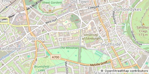Map of Edinnburgh, Midlothian
