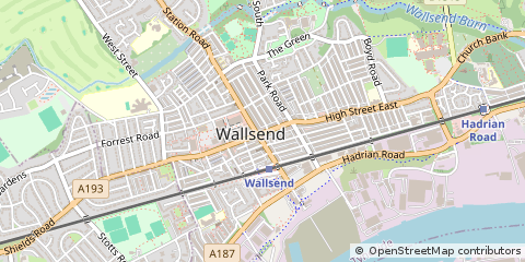 Map of Wallsend