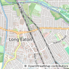 Map of Nottingham, Nottinghamshire