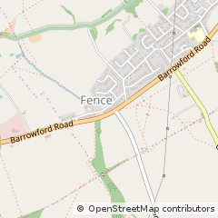 Map of Burnley, Lancashire