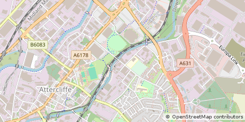 Map of Sheffield