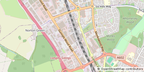 Map of Stevenage