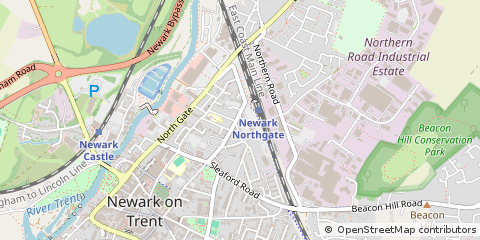 Map of Notts, Nottinghamshire