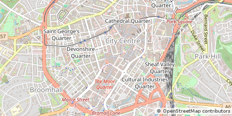 Map of Sheffield