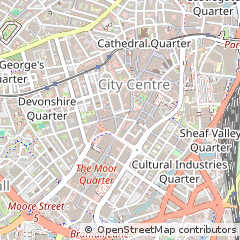 Map of Sheffield