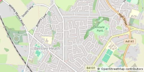 Map of Solihull