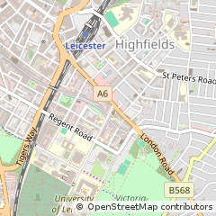 Map of Leicester