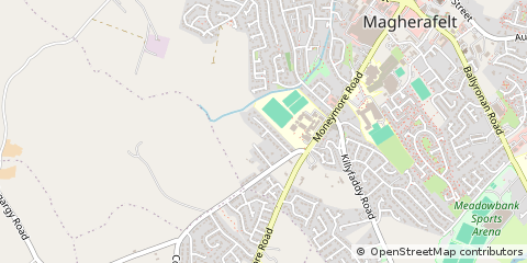 Map of Magherafelt, CO. Londonderry