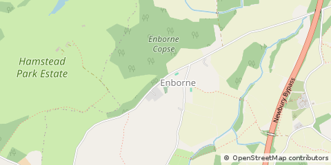 Map of Enborne, West Berkshire