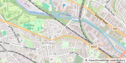 Map of Leeds, West Yorkshire