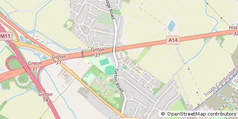 Map of Cambridge, Cambridgeshire