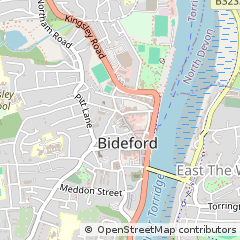 Map of Bideford, Devon