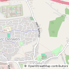 Map of Bridgend, Mid Glamorgan