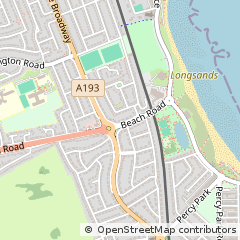 Map of North Shields, Tyne and Wear