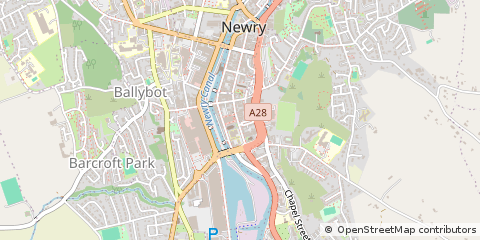 Map of Newry, Down