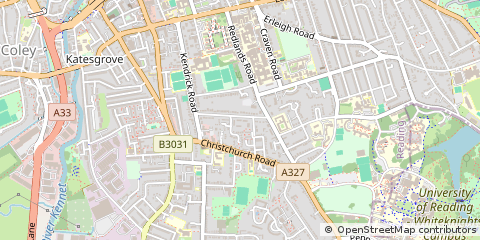 Map of Reading, Berkshire