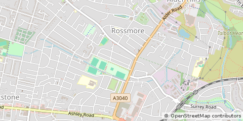 Map of Poole, Dorset