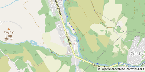 Map of Pontypridd, MID Glam