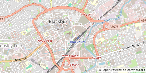 Map of Blackburn