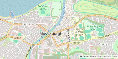 Map of Musselburgh, East Lothian