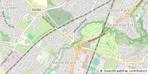 Map of Shrewsbury