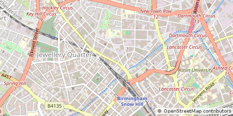 Map of Birmingham, West Midlands