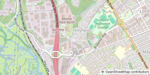 Map of Southampton, Hampshire