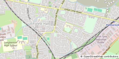 Map of Newcastle Upon Tyne