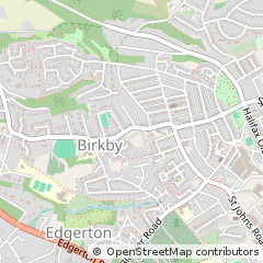 Map of Huddersfield, West Yorkshire