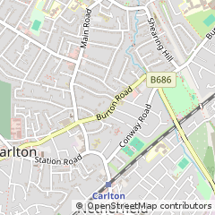 Map of Nottingham, Nottinghamshire