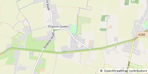Map of Chichester, West Sussex