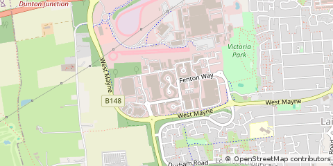 Map of Basildon, Essex