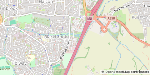 Map of Taunton, Somerset