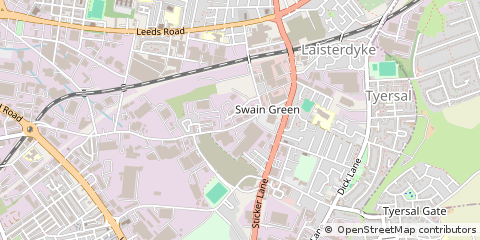 Map of Padiham, Lancashire