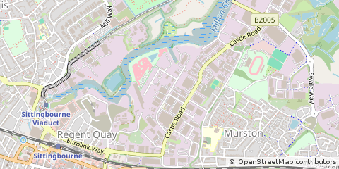 Map of Sittingbourne, Kent