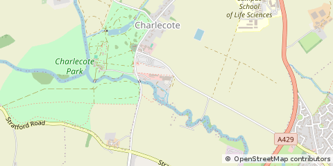 Map of Warwick, Warwickshire