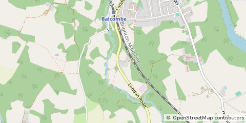 Map of Balcombe, West Sussex