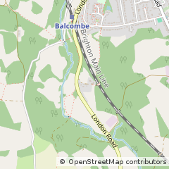 Map of Balcombe, West Sussex