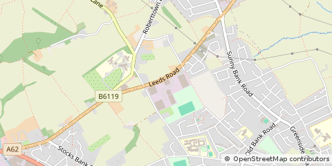 Map of Mirfield, West Yorkshire