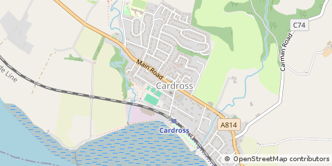 Map of Cardross, Argyll & Bute