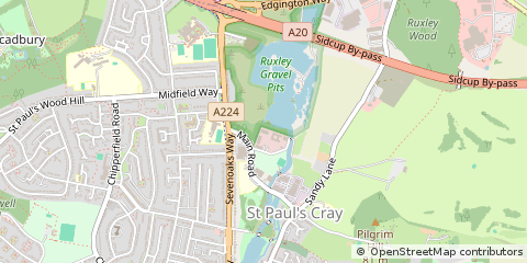 Map of Orpington, Kent