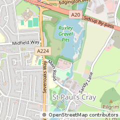 Map of Orpington, Kent