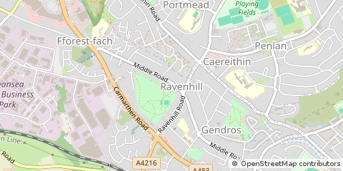 Map of Swansea