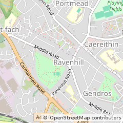 Map of Swansea