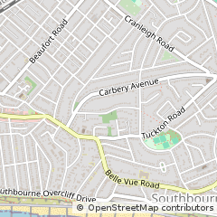 Map of Bournemouth, Dorset