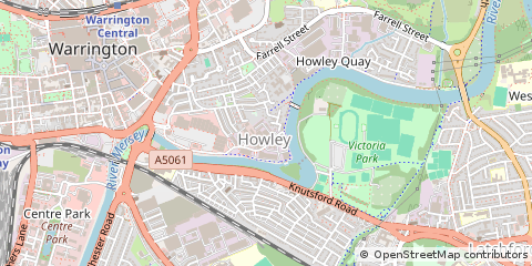 Map of Warrington
